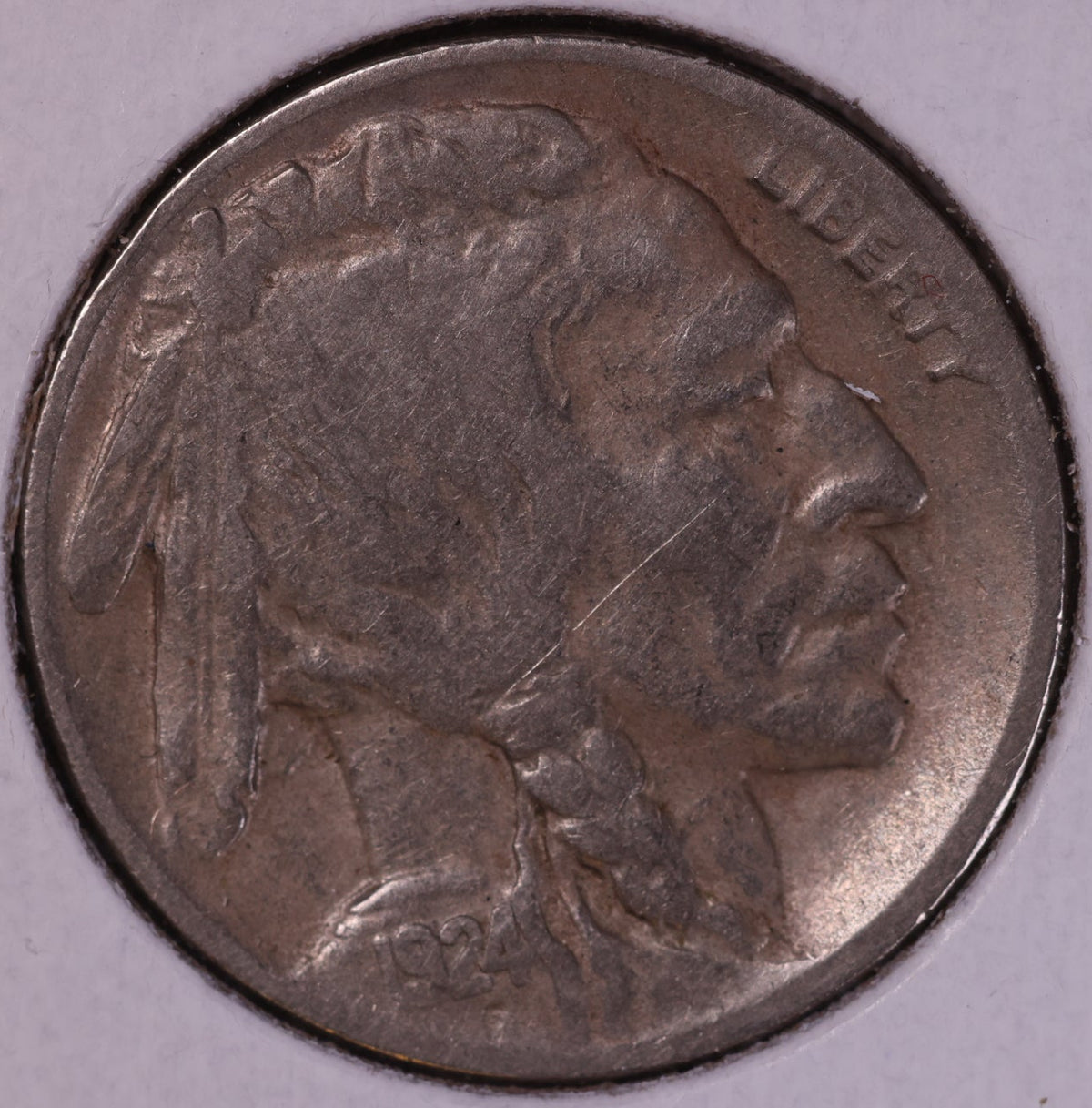 1924-D Buffalo Nickel. Affordable Circulated Coin.  Store #NL821