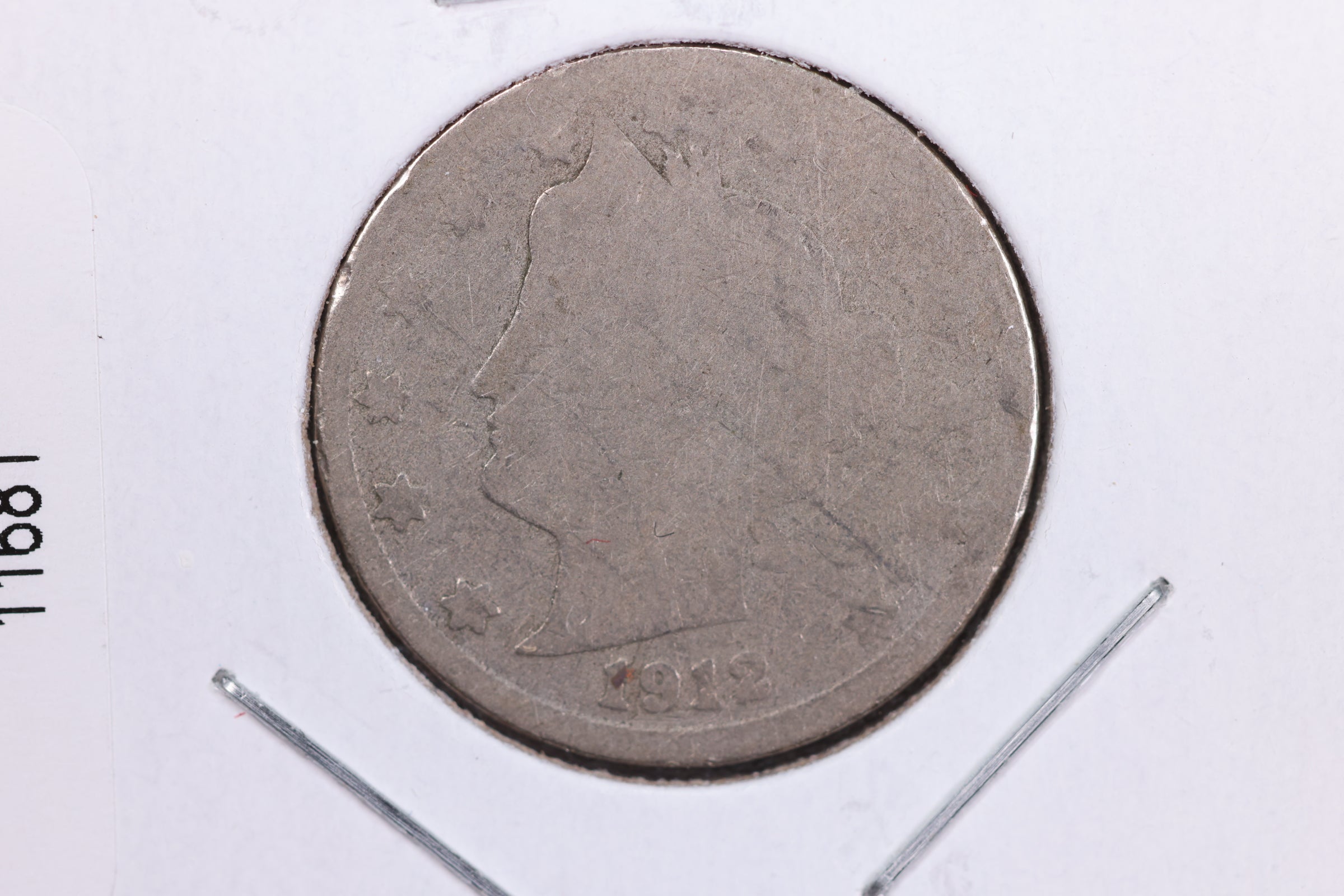 1912-S Liberty Nickel, Circulated Collectible Coin. Store #11681
