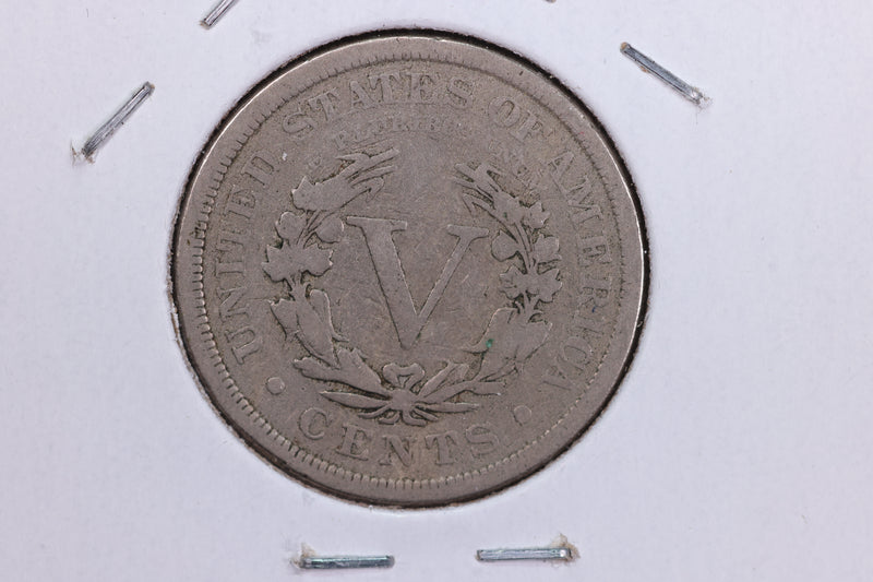 1892 Liberty Nickel, Circulated Collectible Coin. Store