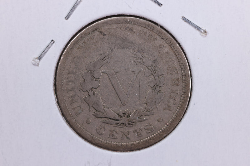 1900 Liberty Nickel, Circulated Collectible Coin. Store