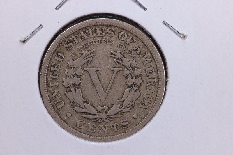 1910 Liberty Nickel, Circulated Collectible Coin. Store