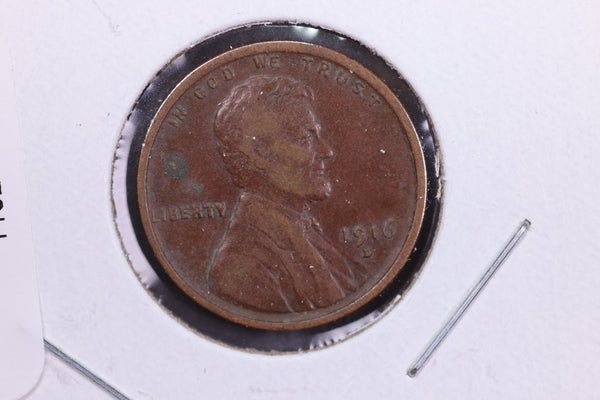 1916-D Lincoln Wheat Small Cent.  Affordable Collectible Coin. Store # 11524