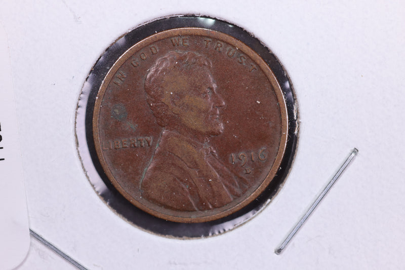 1916-D Lincoln Wheat Small Cent.  Affordable Collectible Coin. Store