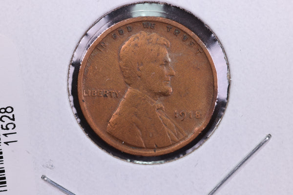 1918 Lincoln Wheat Small Cent.  Affordable Collectible Coin. Store # 11528