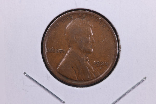 1920-S Lincoln Wheat Small Cent.  Affordable Collectible Coin. Store # 11533