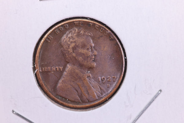 1927-S Lincoln Wheat Small Cent.  Affordable Collectible Coin. Store # 11549