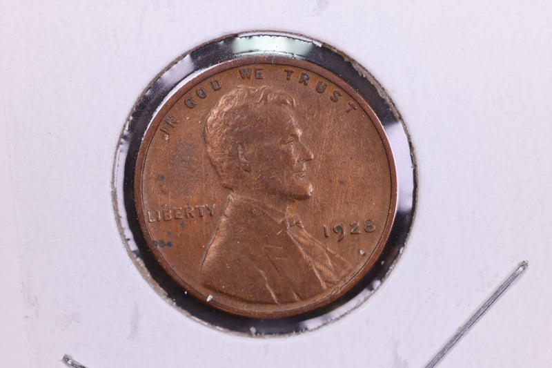 1928 Lincoln Wheat Small Cent.  Affordable Collectible Coin. Store