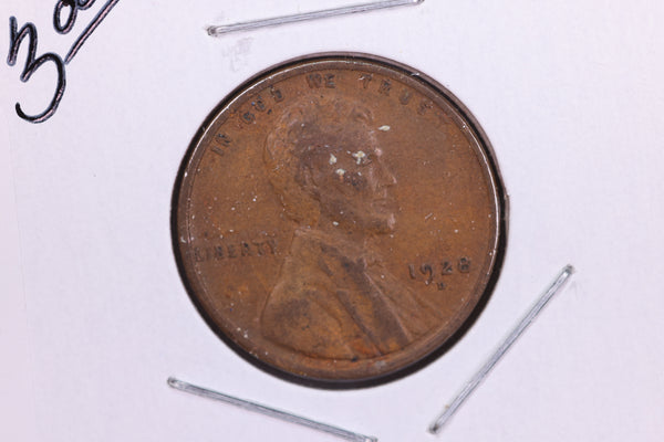 1928-D Lincoln Wheat Small Cent.  Affordable Collectible Coin. Store # 11755
