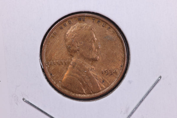 1934 Lincoln Wheat Small Cent.  Affordable Collectible Coin. Store # 11578