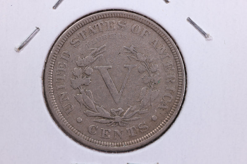 1883 Liberty Nickel, With Cents, Circulated Collectible Coin. Store