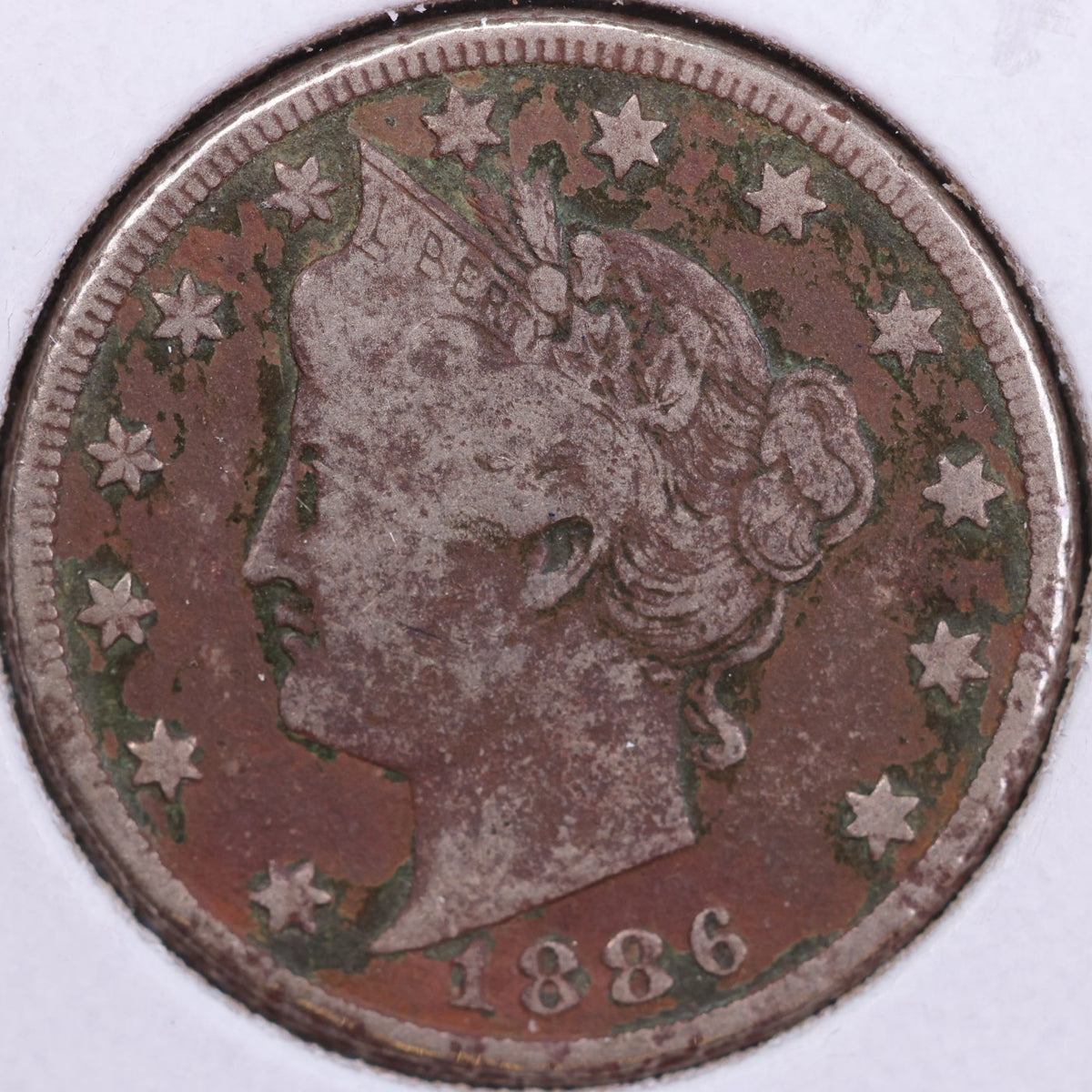 1886 Liberty Nickel, Very Good+ Circulated Coin, Store #NL952