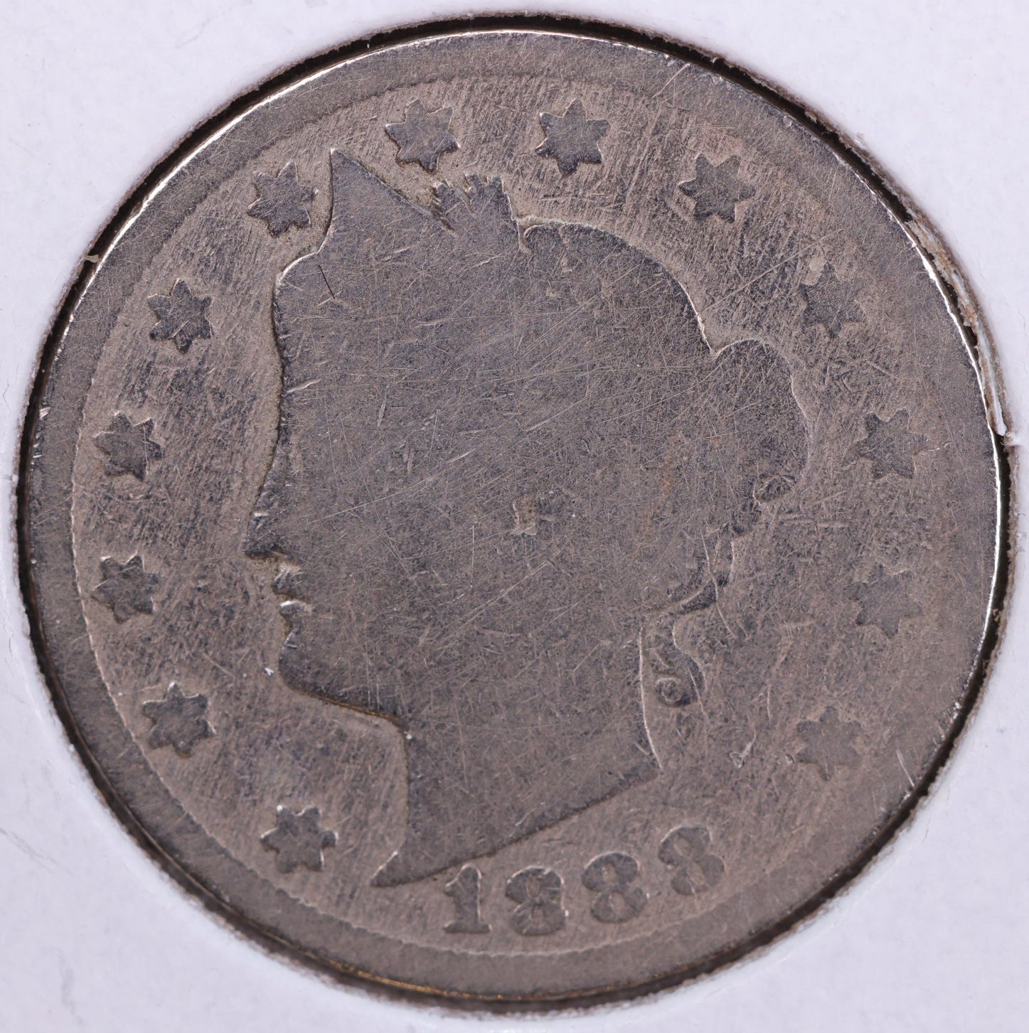 1888 Liberty Nickel, Circulated Collectible Coin. Store #11833