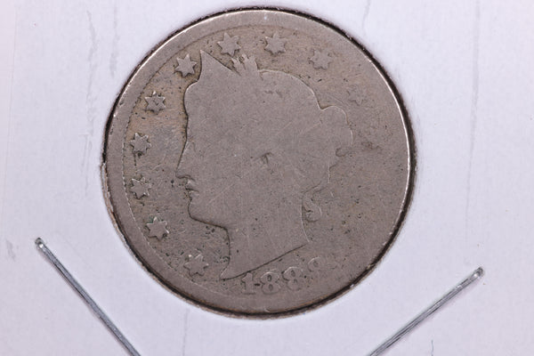 1888 Liberty Nickel, Circulated Collectible Coin. Store #11796