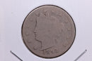 1892 Liberty Nickel, Circulated Collectible Coin. Store