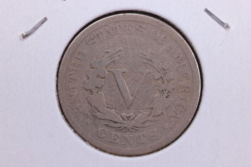 1892 Liberty Nickel, Circulated Collectible Coin. Store