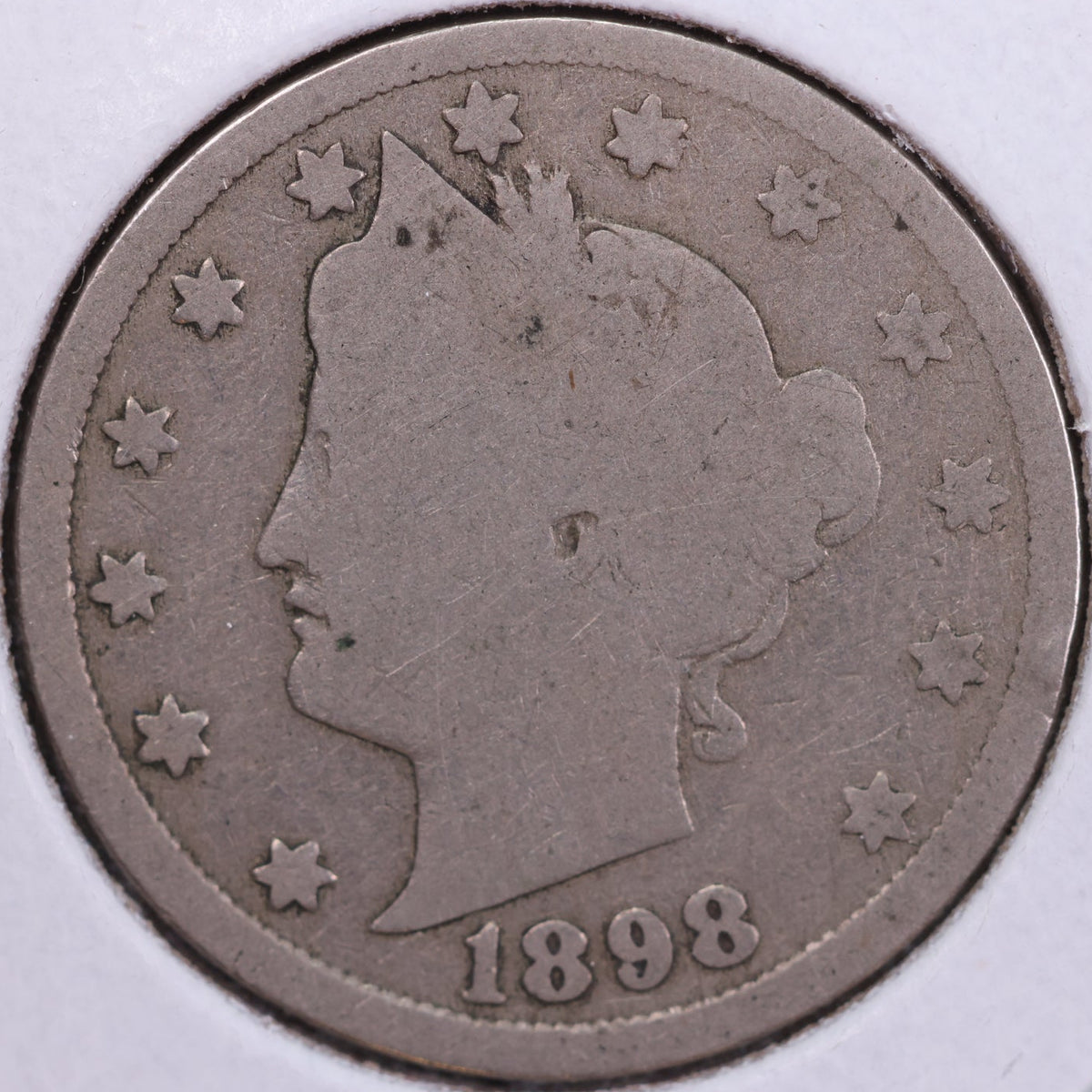 1898 Liberty Nickel, Good+ Circulated Coin, Store #NL983