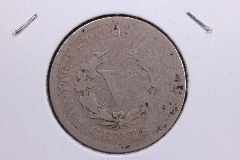 1898 Liberty Nickel, Circulated Collectible Coin. Store