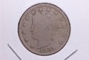 1901 Liberty Nickel, Circulated Collectible Coin. Store