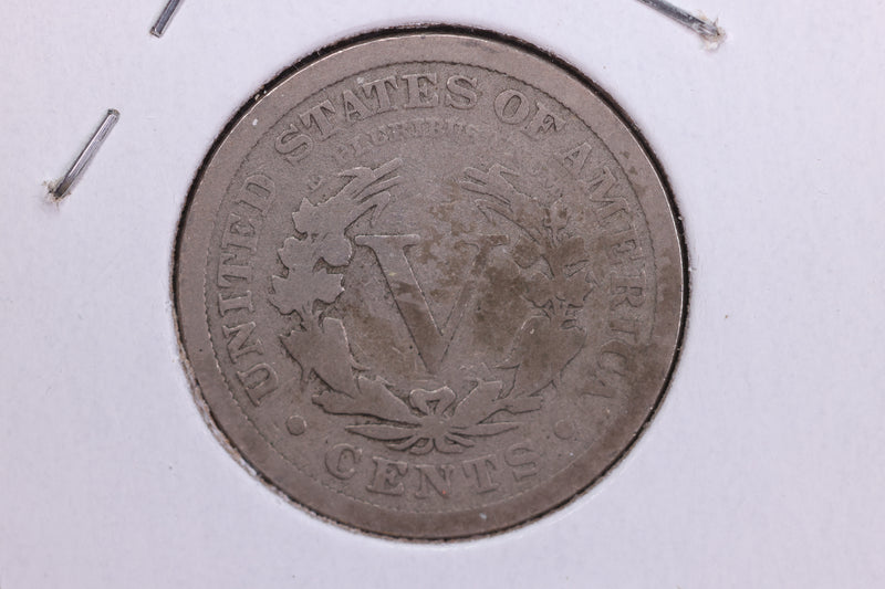 1901 Liberty Nickel, Circulated Collectible Coin. Store