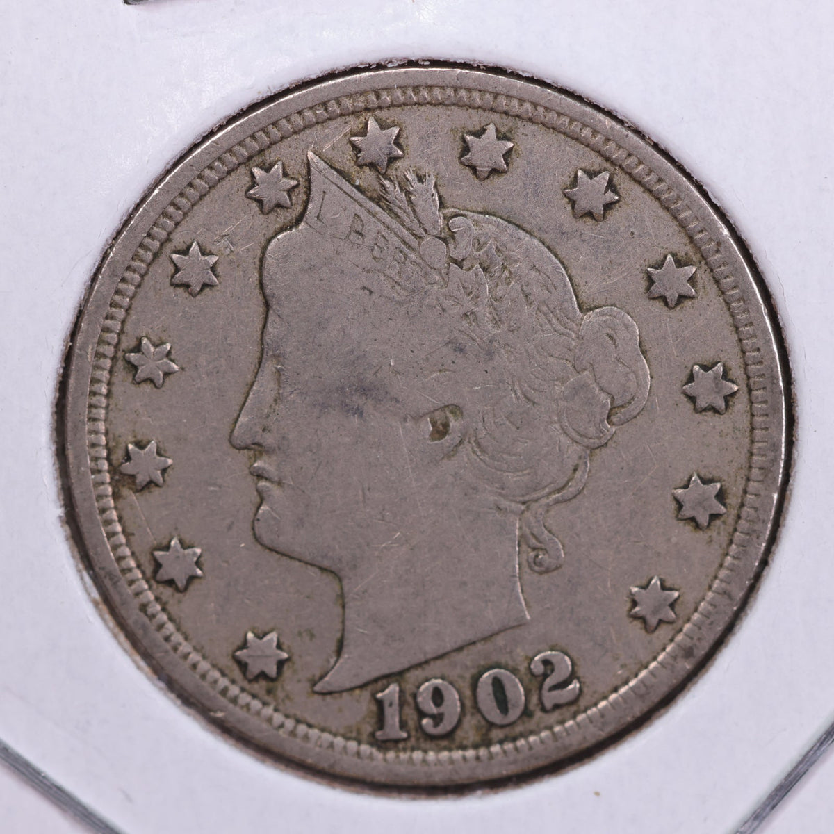 1902 Liberty Nickel, Fine Circulated Coin. Store #NL704