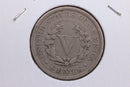 1910 Liberty Nickel, Circulated Collectible Coin. Store