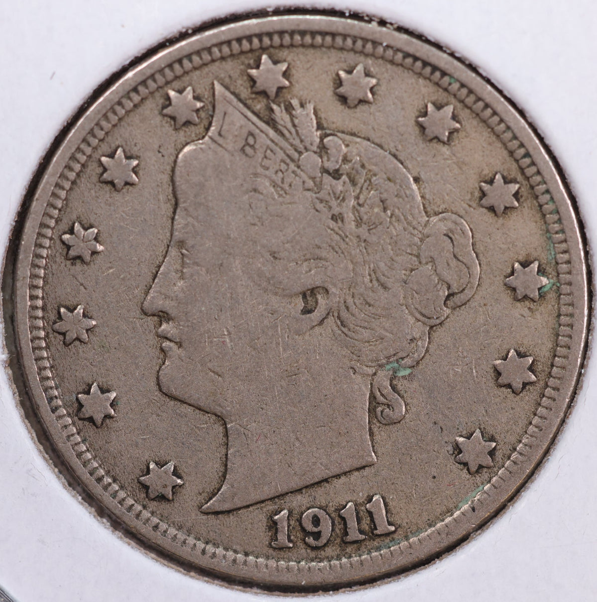 1911 Liberty Nickel, Circulated Collectible Coin. Store #NL508