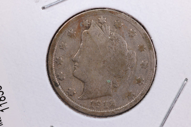 1912 Liberty Nickel, Circulated Collectible Coin. Store