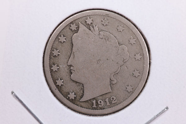1912-D Liberty Nickel, Circulated Collectible Coin. Store #11854
