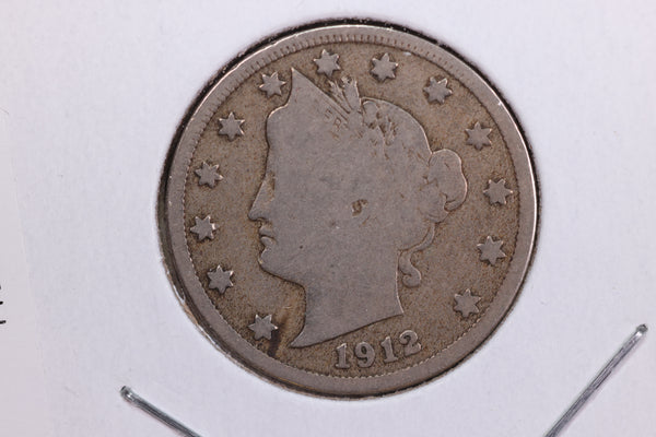 1912-D Liberty Nickel, Circulated Collectible Coin. Store #11821