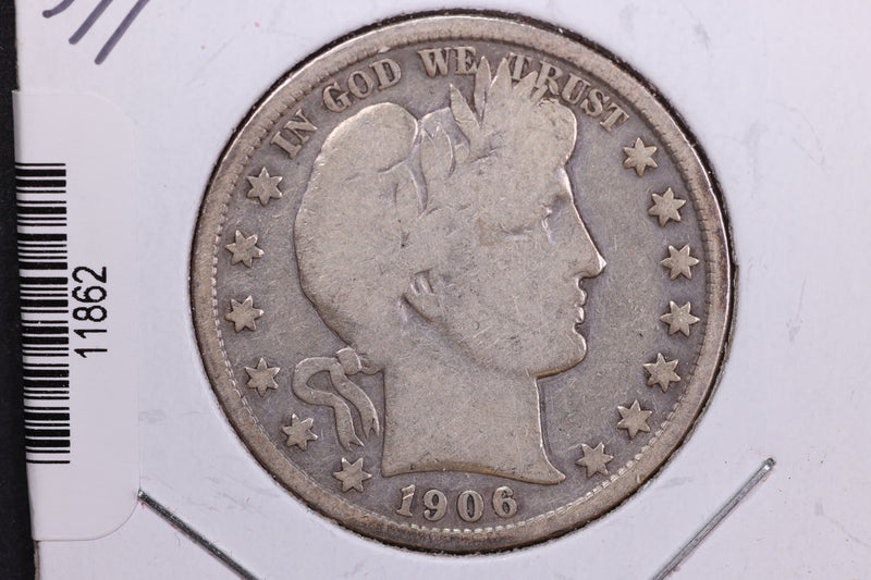 1906-D Barber Half Dollar. Affordable Collectible Coin. Store