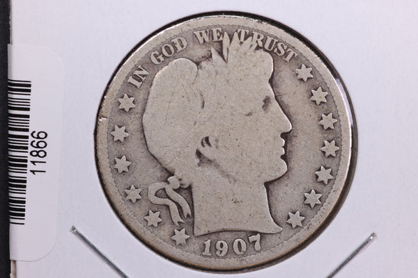1907-O Barber Half Dollar. Affordable Collectible Coin. Store # 11866