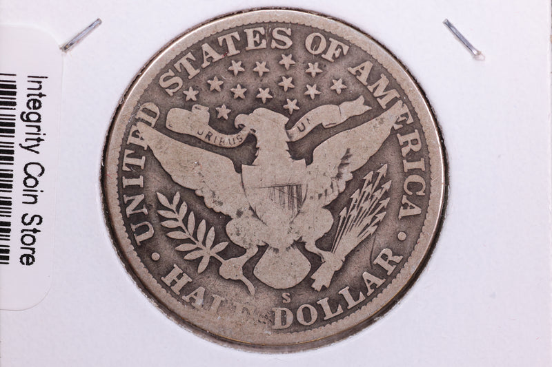 1912-S Barber Half Dollar. Affordable Collectible Coin. Store