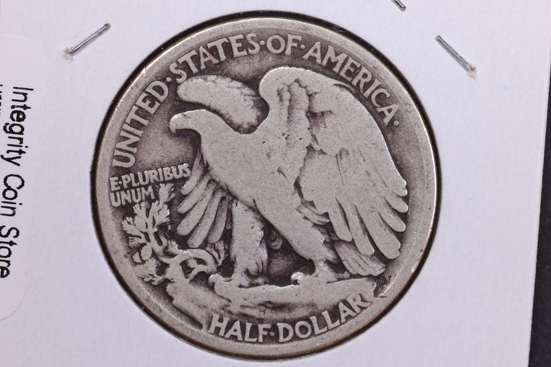 1916 Walking Liberty Half Dollar. Circulated Condition. Store