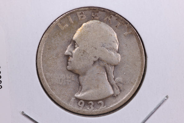 1932-D Washington Quarter. Affordable Circulated Collectable Coin. Store # 08598