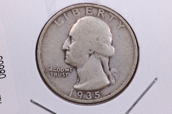 1935-S Washington Quarter. Affordable Circulated Collectable Coin. Store # 08603