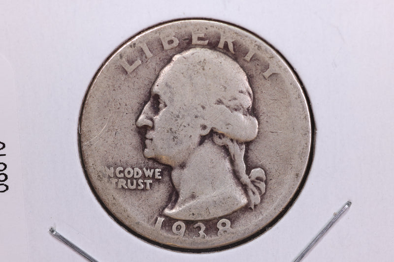 1938 Washington Quarter. Affordable Circulated Collectable Coin. Store