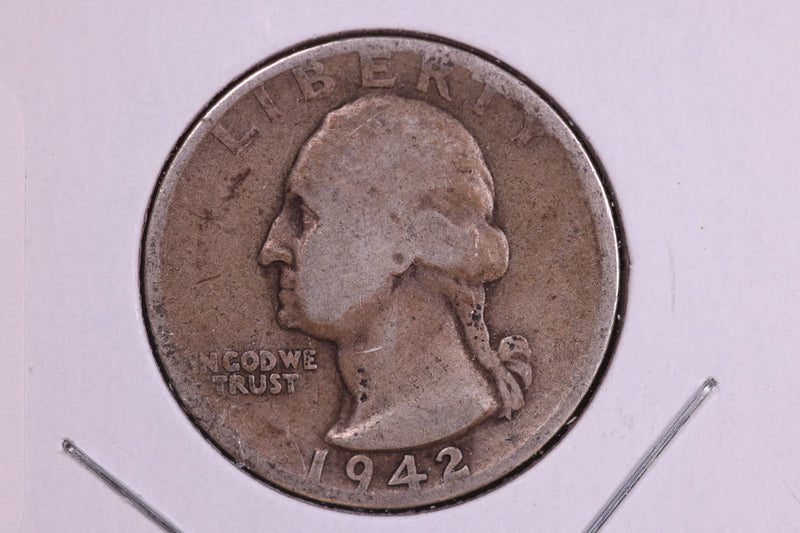 1942-S Washington Quarter. Affordable Circulated Collectable Coin. Store