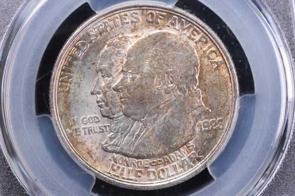 1923-S Monroe Silver Half Dollar Commemorative, PCGS MS63, Store #08730
