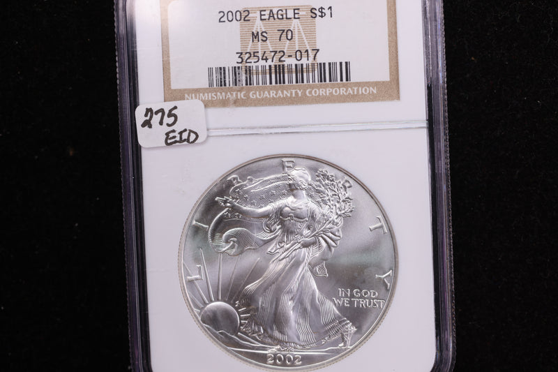 2002 American Silver Eagle, Choice Eye Appeal, Coin Store Sale