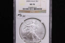 2008 American Silver Eagle, B.U. Strike., NGC MS70, Store