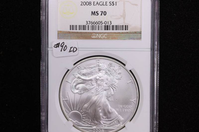 2008 American Silver Eagle, NGC MS70, Store