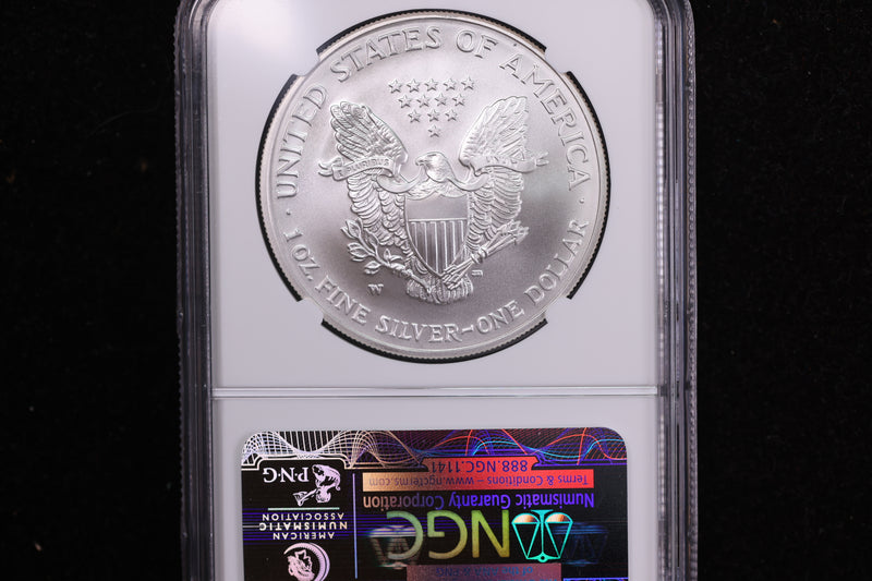 2007-W American Silver Eagle, Burnished, NGC MS70, Store