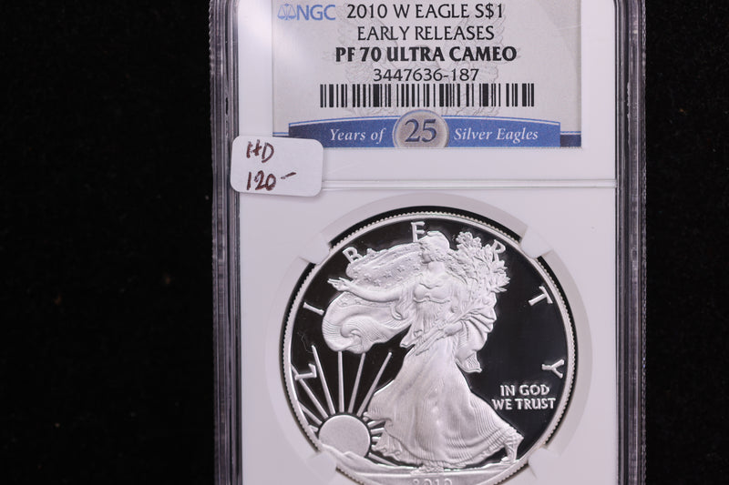 2010-W American Silver Eagle, Early Releases, NGC PF70 Ultra Cameo, Store