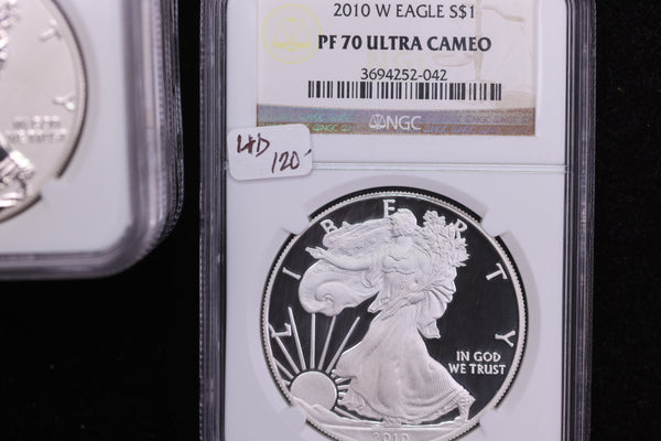 2010-W American Silver Eagle, NGC PF70 Ultra Cameo, Store #12168