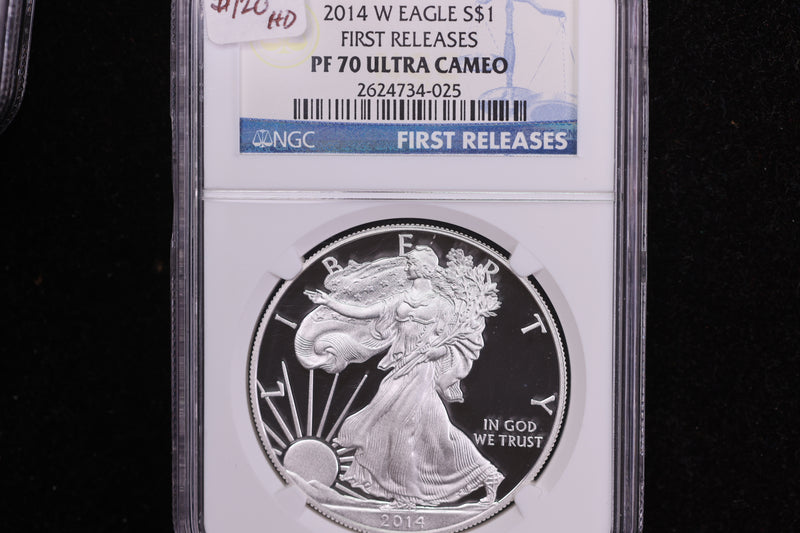 2014-W American Silver Eagle, First Releases, NGC PF70 Ultra Cameo, Store