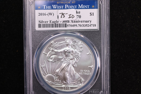 2016-(W) American Silver Eagle, PCGS MS70, Store #12212