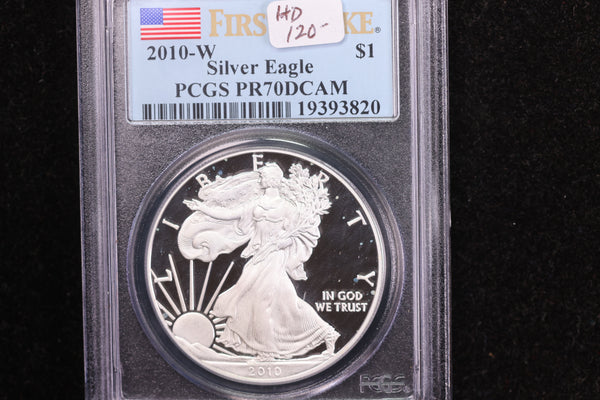 2010-W American Silver Eagle, PCGS PR70 Deep Cameo, Store #12220