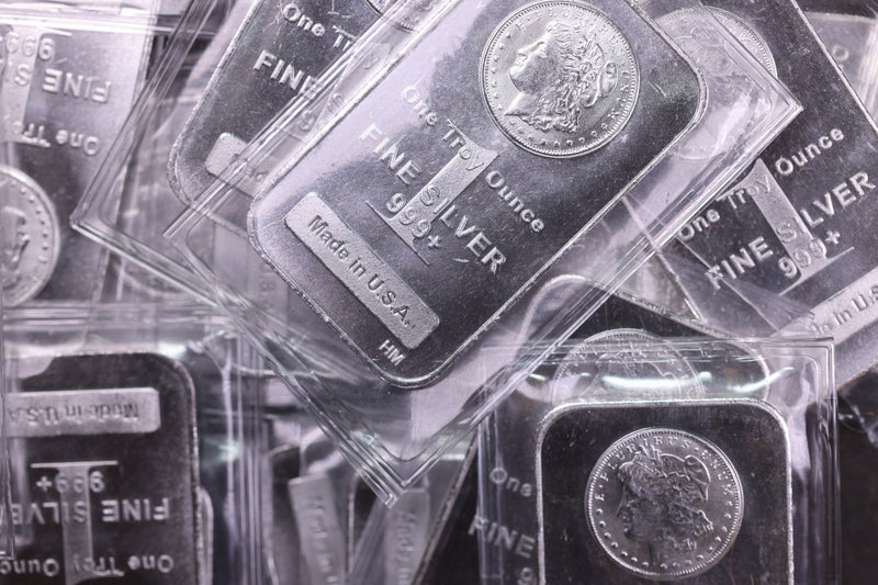 1 OZT Generic Silver Bars, .999+ Silver