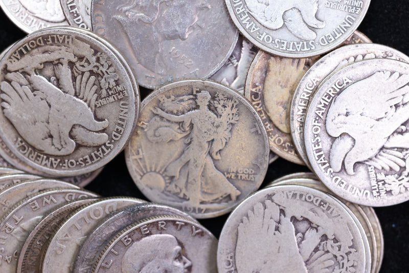 90% Silver Half Dollar, Walking Liberty Half Dollars.