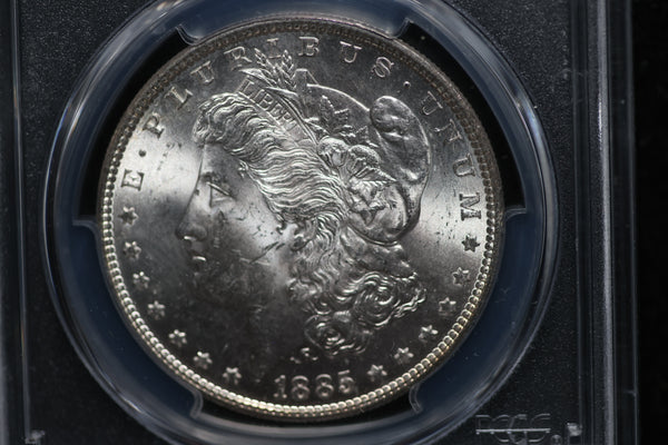 1885 Morgan Silver Dollar, PCGS MS63. Store #08852